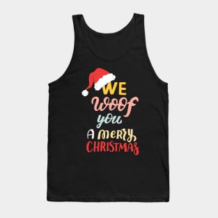 We Woof You A Merry Christmas Tank Top